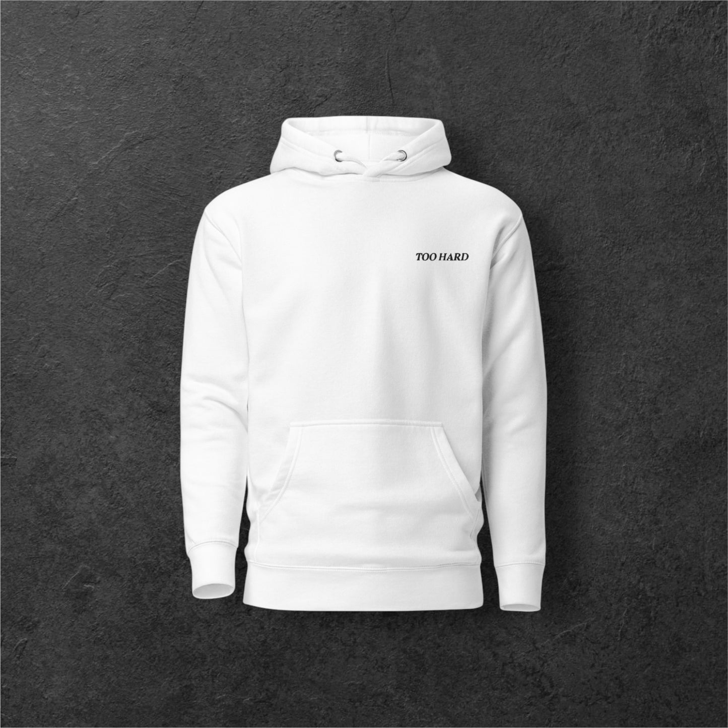 NOBODY CARES HOODIE WHITE