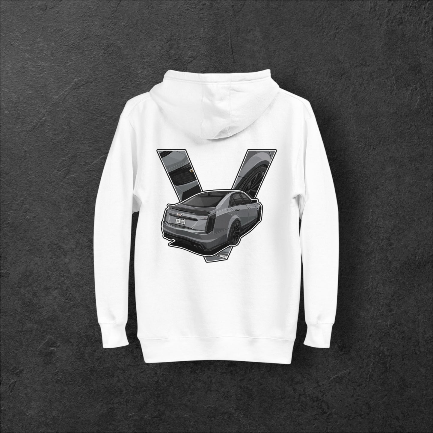 V Hoodie White